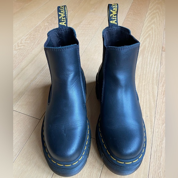 Dr Marten Audrick Nappa Leather Platform Chelsea Boots - Picture 2 of 7